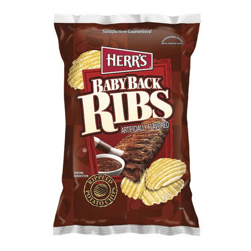 Herr's Baby Back Ribs Potato Chips 6.5oz (US)