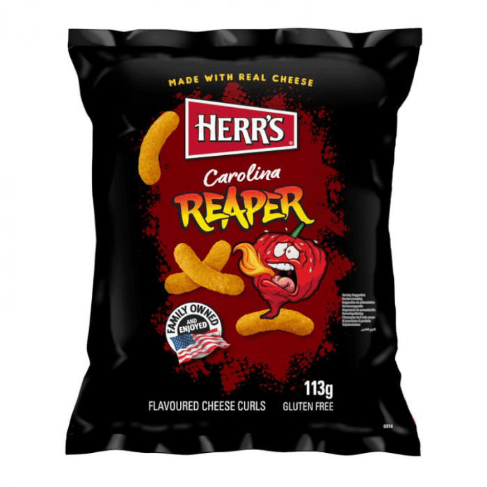 Herr's Carolina Reaper Cheese Curls 113g  ( Spain )