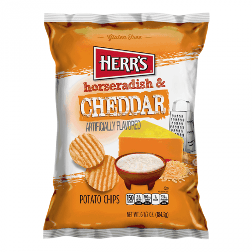 Herr's Cheddar & Horseradish Potato Chips 6.5oz (US)