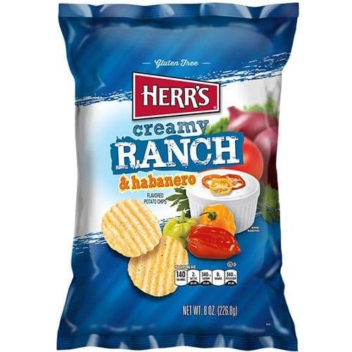 Herr's - Creamy Ranch and Habanero Potato Chips - 1oz (28g) (US)