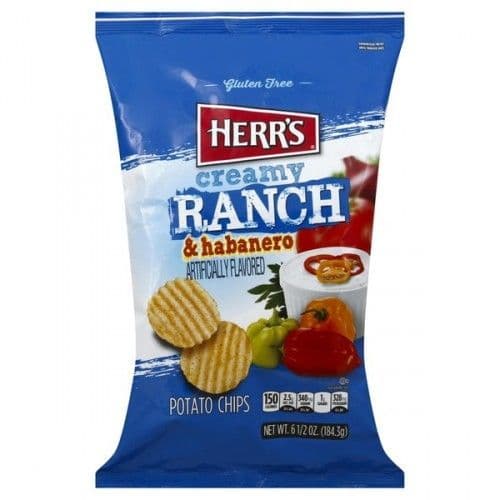 Herr's Creamy Ranch & Habanero Potato Chips - 6.5oz &#x28;US&#x29;
