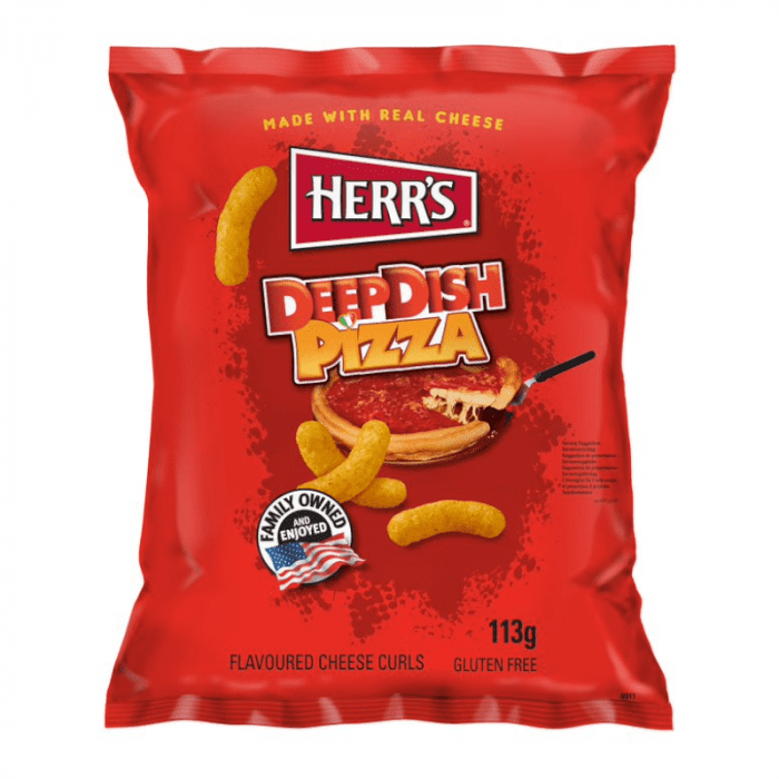 Herr's Deep Dish Pizza Cheese Curls 113g  &#x28; Spain &#x29;