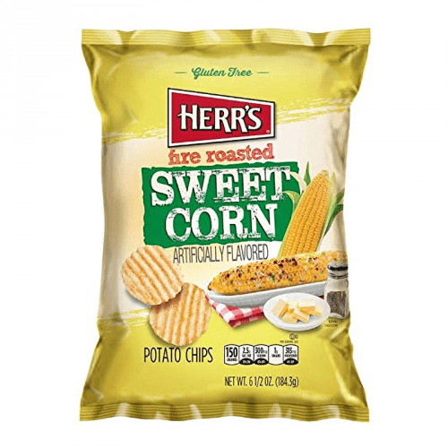 Herr's Fire Roasted Sweetcorn Potato Chips 6.5oz (184.3g) (US)