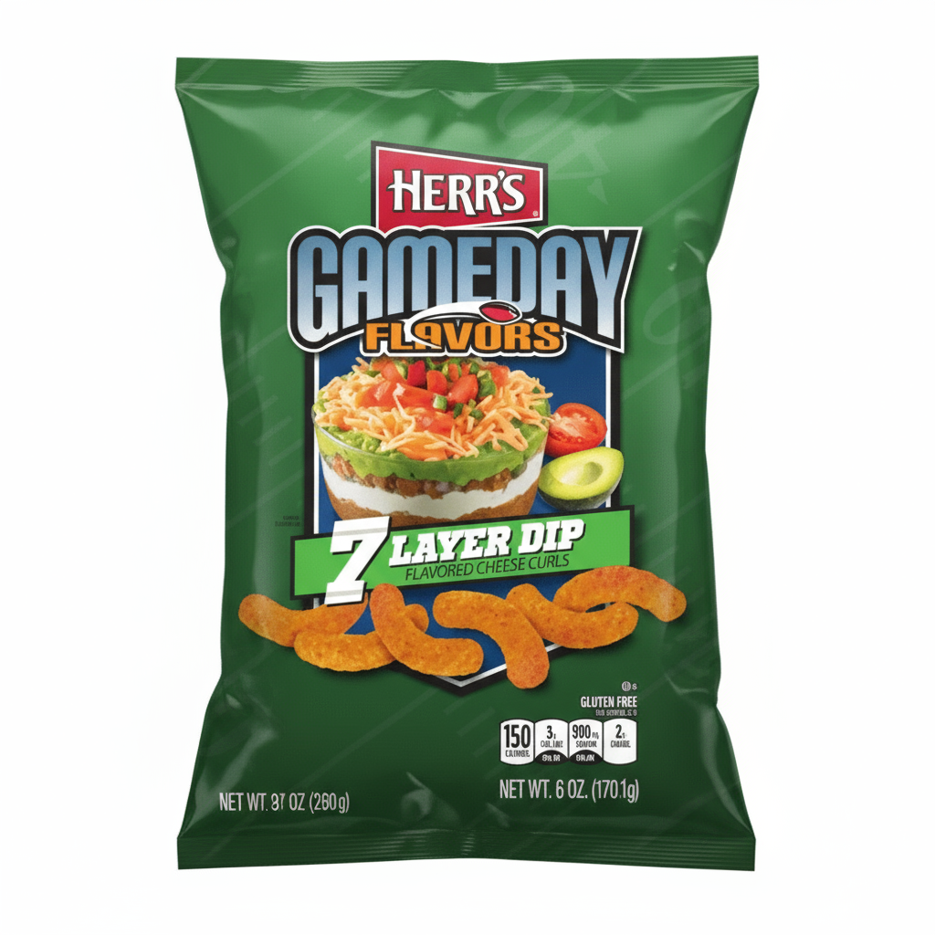 Herr's Gameday 7 Layer Dip Flavoured Cheese Curls 6oz (170.1g) ( US )