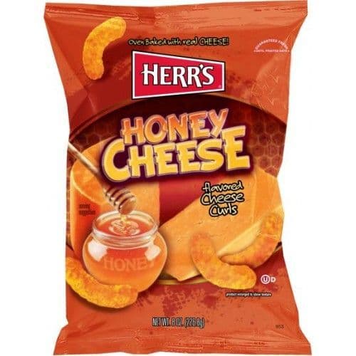 Herr's Honey Cheese Flavoured Curls 6.5oz  (US)