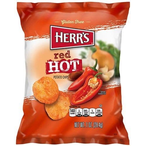 Herr's - Hot Potato Chips - 1oz (28g) (US)