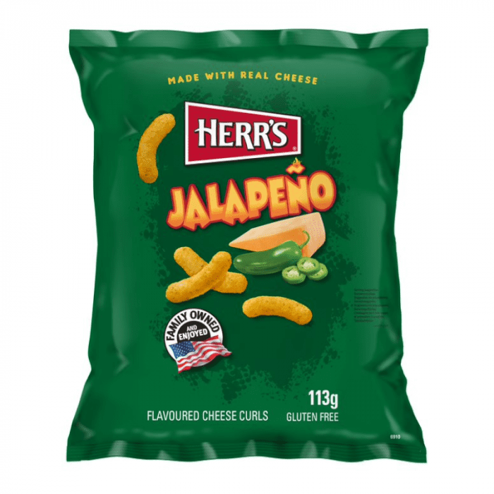 Herr's Jalapeno Cheese Curls 113g &#x28; Spain &#x29;