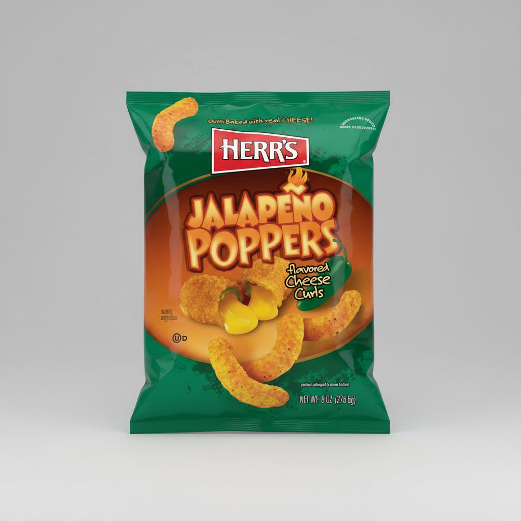 Herr's Jalapeno Poppers Cheese Curls 7oz (199g) (US)
