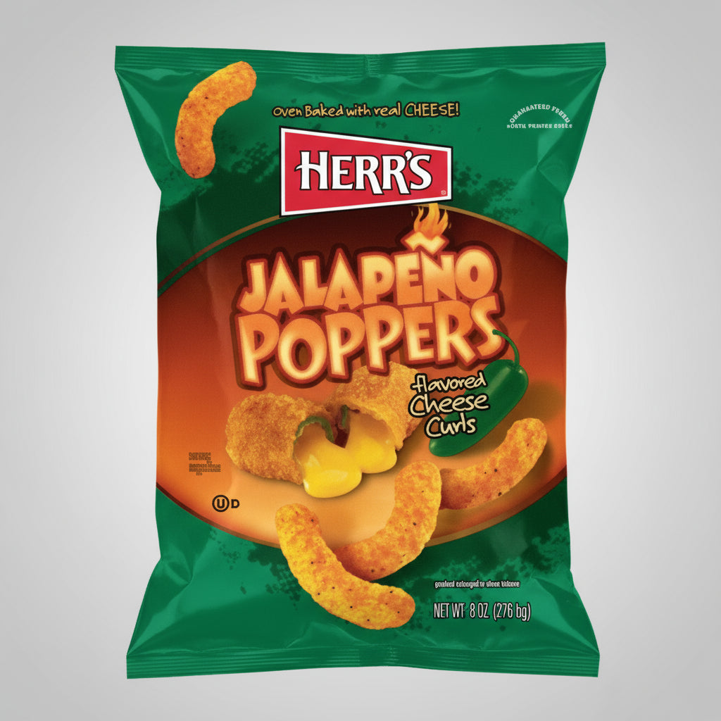 Herr's Jalapeno Poppers Potato Chips 1oz &#x28;29g&#x29; &#x28;US&#x29;