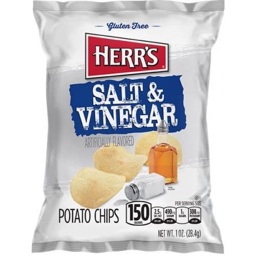 Herr's Salt & Vinegar Potato Chips 1oz (28g) ( US )