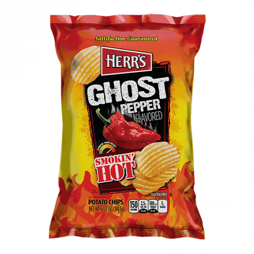 Herr's Smokin' Hot Ghost Pepper Potato Chips - 6.5oz (US)