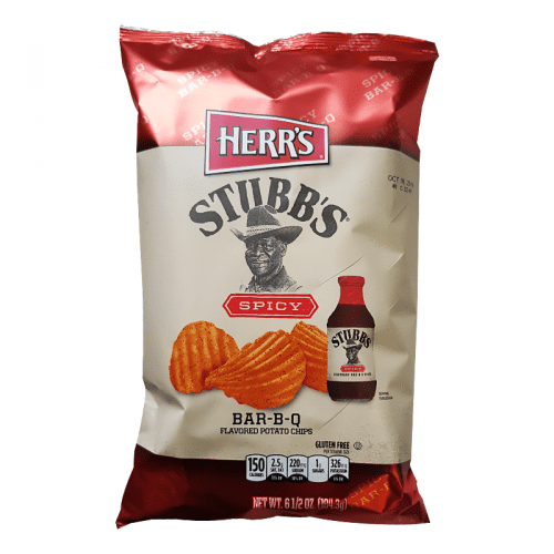 Herr's Stubb's Spicy Bar-B-Q Potato Chips 6.5oz (184g) (US)