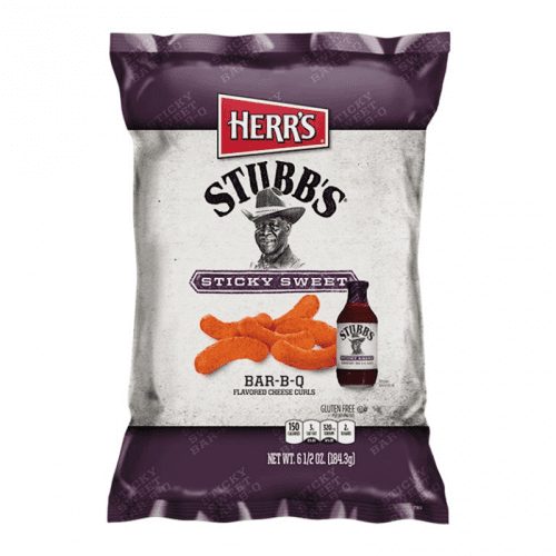 Herr's Stubb's Sticky Sweet Bar-B-Q Curls - 6.5oz 170g ( US )