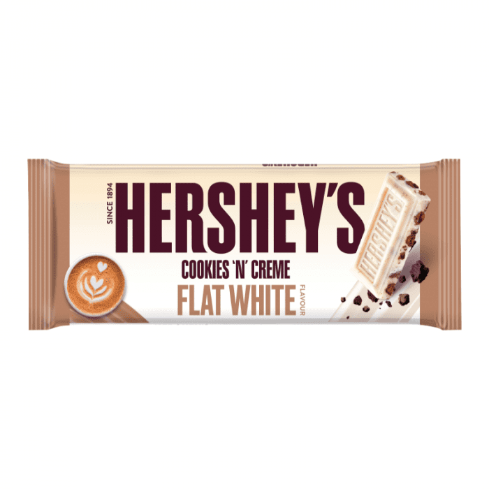Hershey's Cookies n Crème Flat White Bar King Size 90g  (Netherlands)