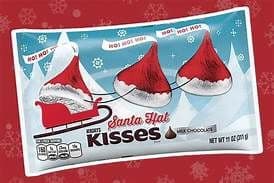 Hershey's Santa Hat Kisses Milk Chocolate 286g ( US )