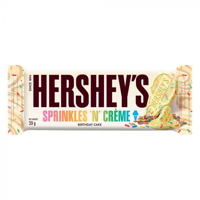 Hersheys Sprinkles N Creme Birthday Cake Bar 39g ( Netherlands )