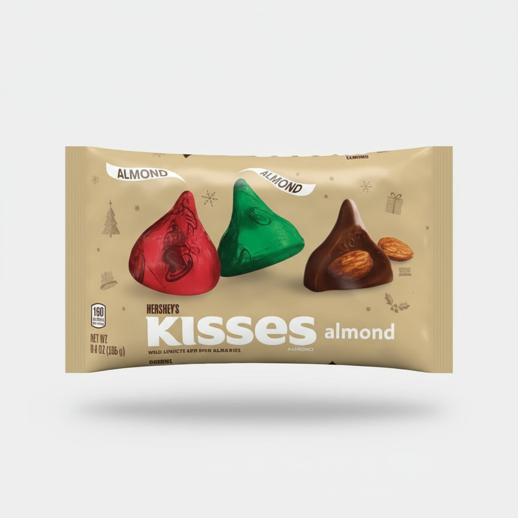 Hersheys Christmas Kisses Almond 266g ( US )