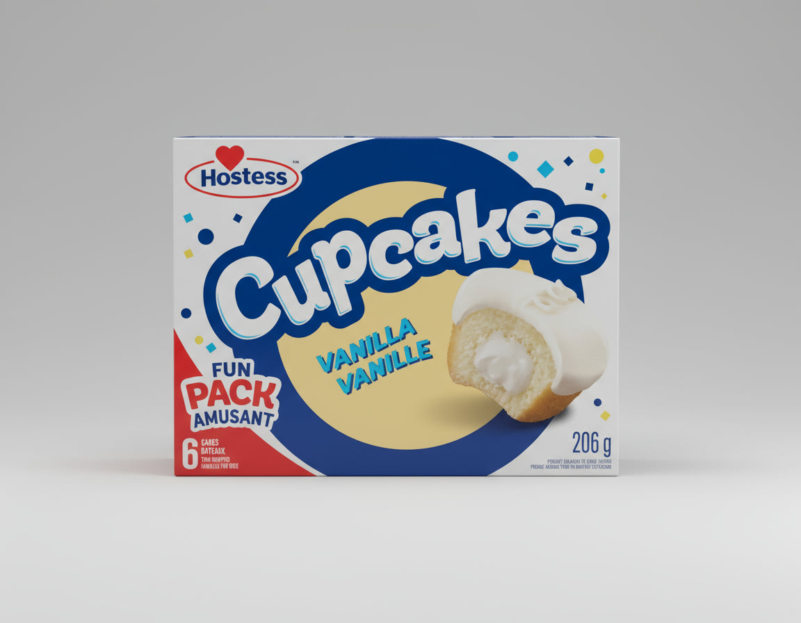 Hostess Cupcake Vanilla 206g ( Canada )