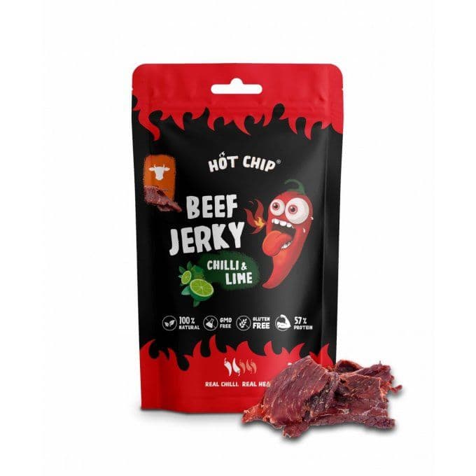 Hot Chip Beef Jerky Chilli & Lime 25g  ( Czech Republic )