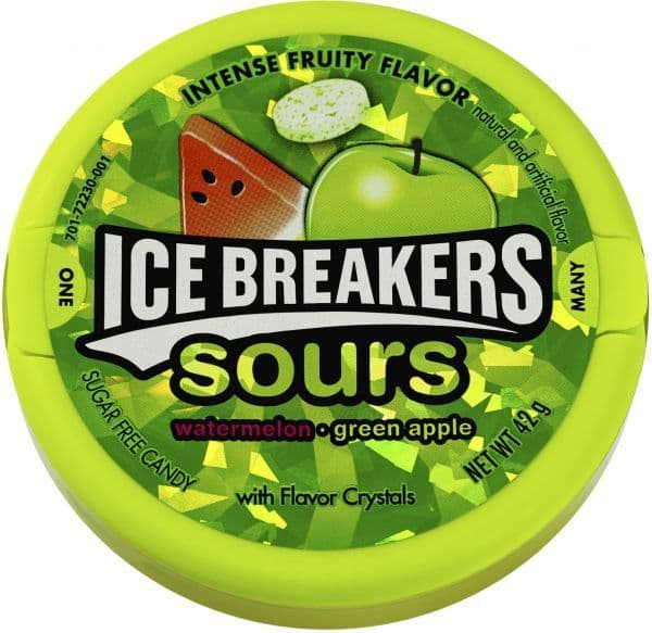 Ice Breaker Sours Watermelon / Green Apple - 42 g  (US)