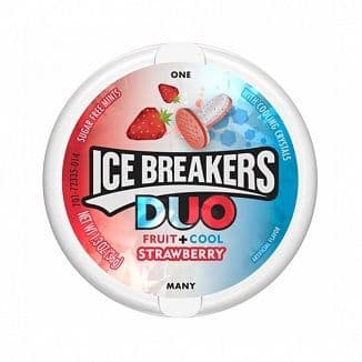 Ice Breakers Duo Fruit  + Cool Strawberry   (US)