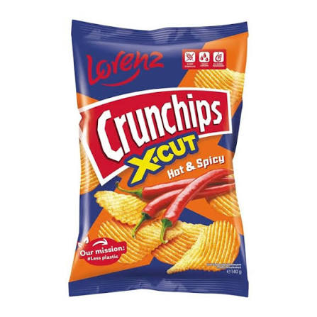 Lorenz Crunchips X-Cut Hot & Spicy 75g ( Germany )