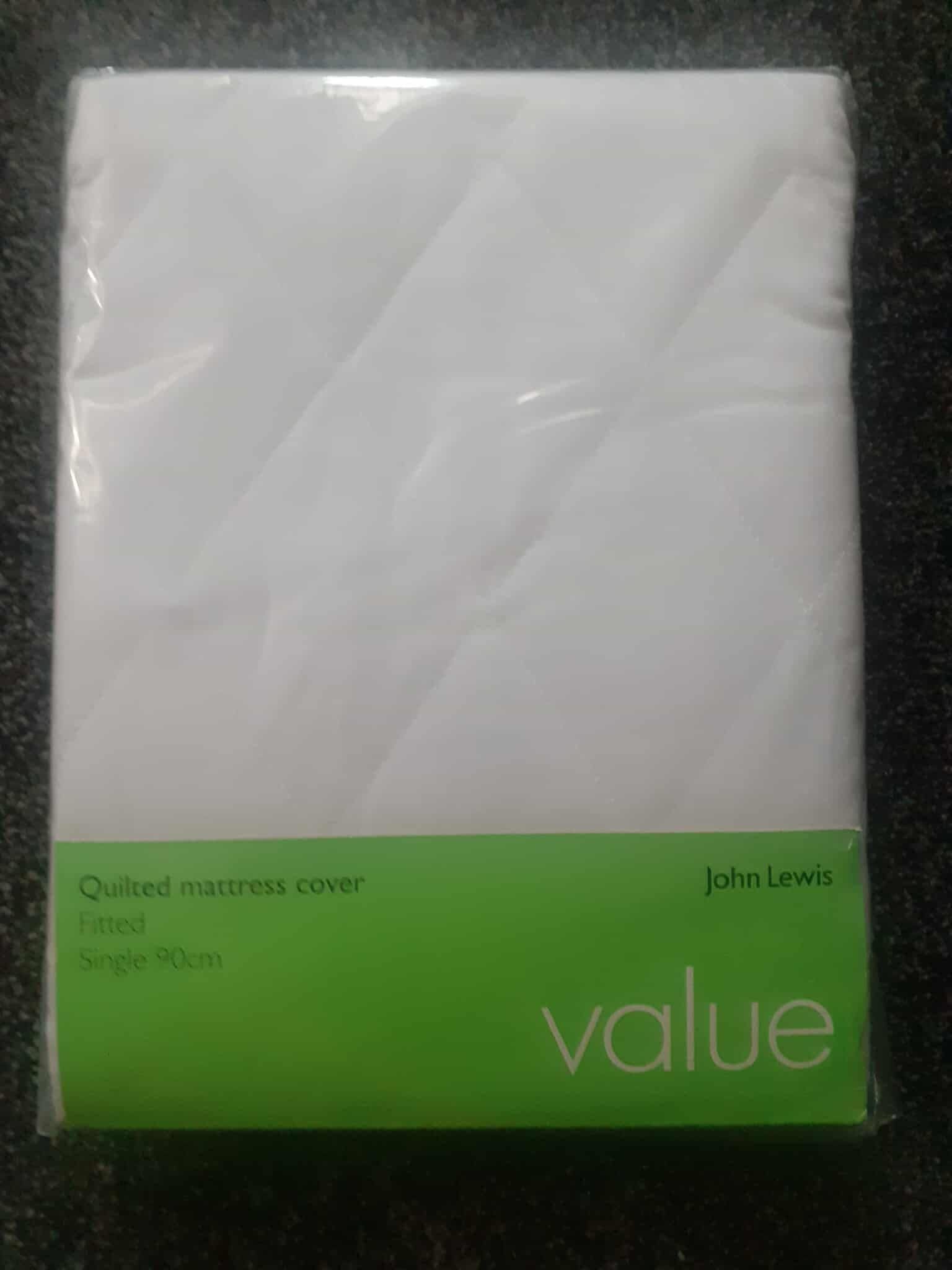 John Lewis Value Quilet Matteress Cover Single 90cm