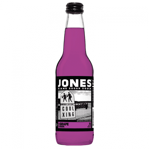 Jones Soda - Grape Soda  Glass Bottle 330ml ( Canada )