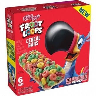 Kellogg's Froot Loops Cereal Bars 6 Bars  120g ( US )