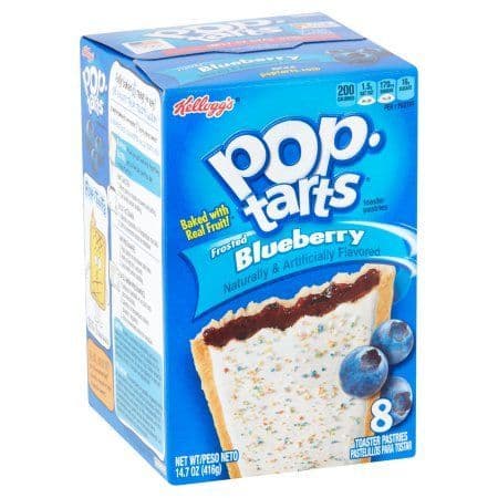 Kellogg's Pop-Tarts Frosted Blueberry Toaster Pastries Box of 8 (US)