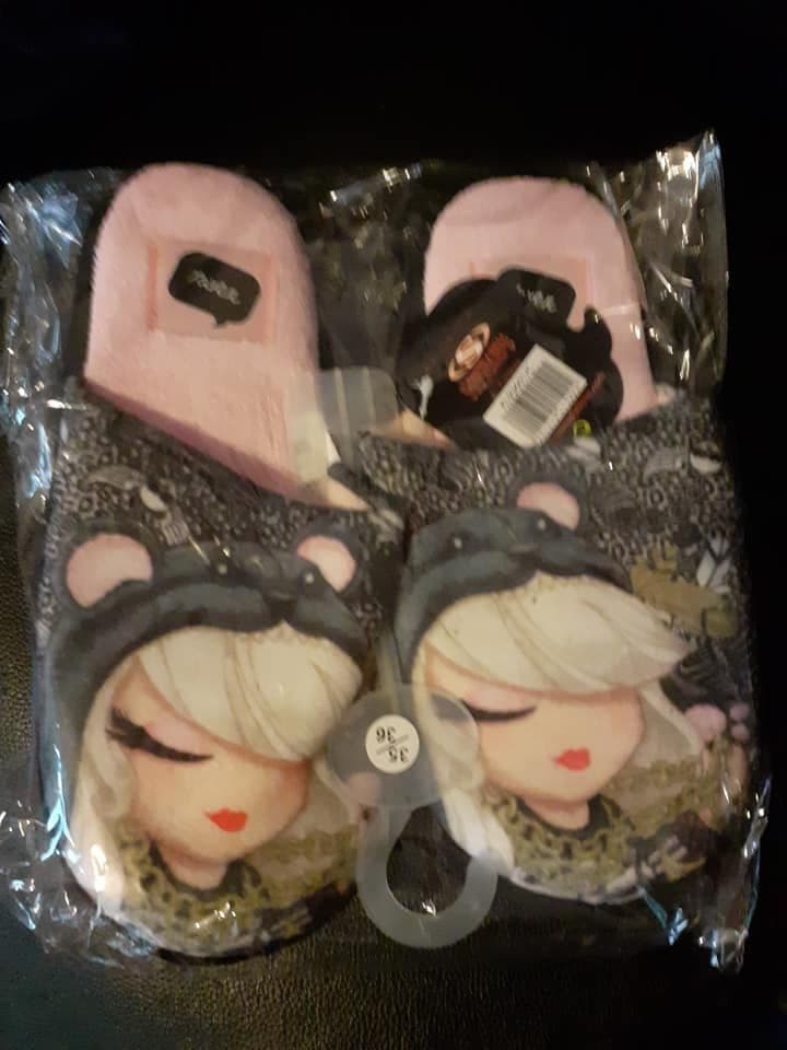 Kimmidoll Love Slippers Raven