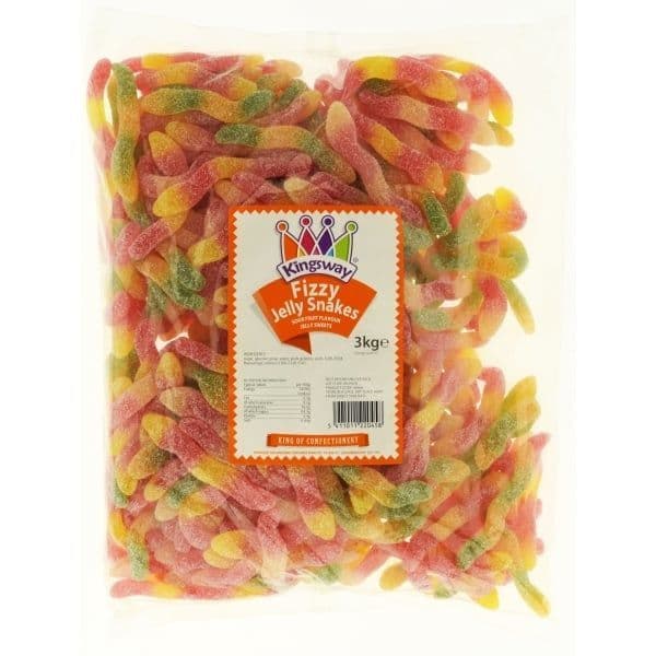 Kingsway Fizzy Jelly Snakes 100g  (UK)