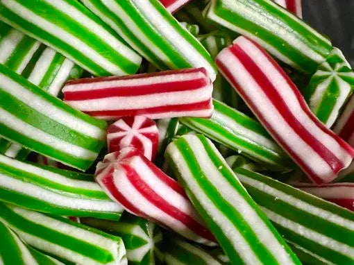 Kingsway Green & Red Candy Poles 100g ( UK )