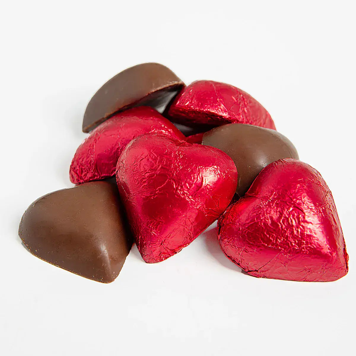 Kingsway Red Foiled Covered  Chocolate Hearts 100g ( UK )