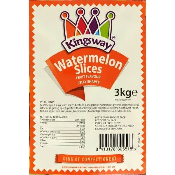 Kingsway Sour Watermelon Slices   (UK)