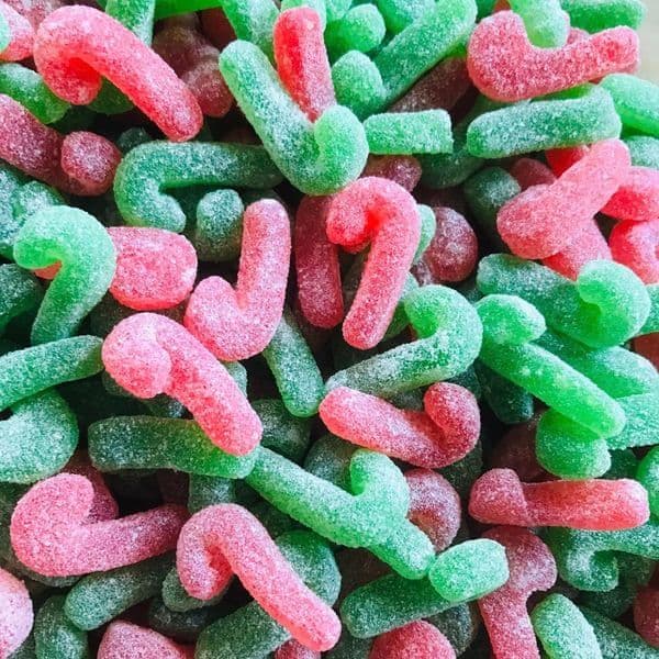 Kingsway Vegan Green & Red Candy Canes ( UK )