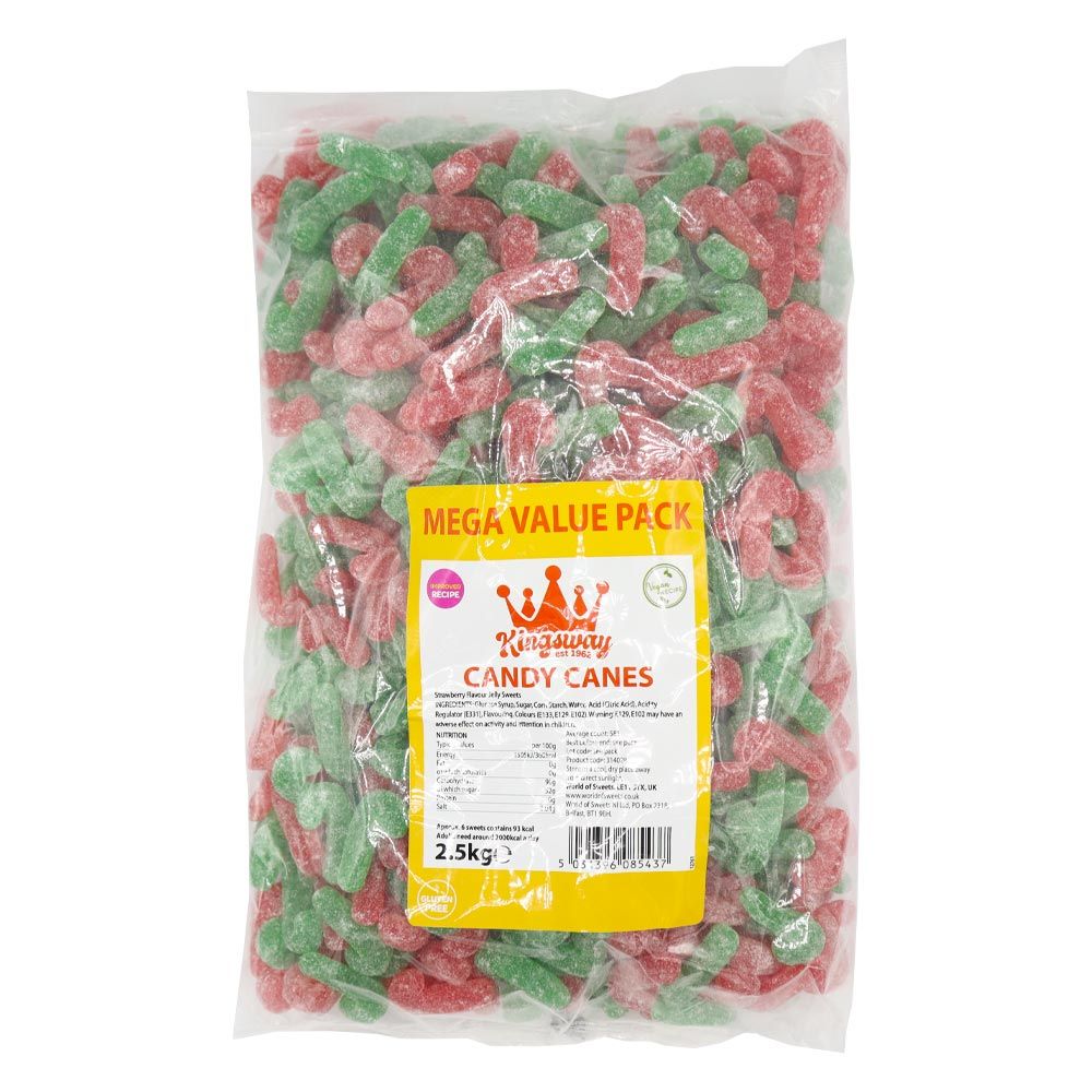 Kingsway Vegan Green & Red Candy Canes ( UK )