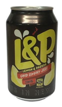 L&P Lemon & Paeroa Can (330ml) ( New Zealand )