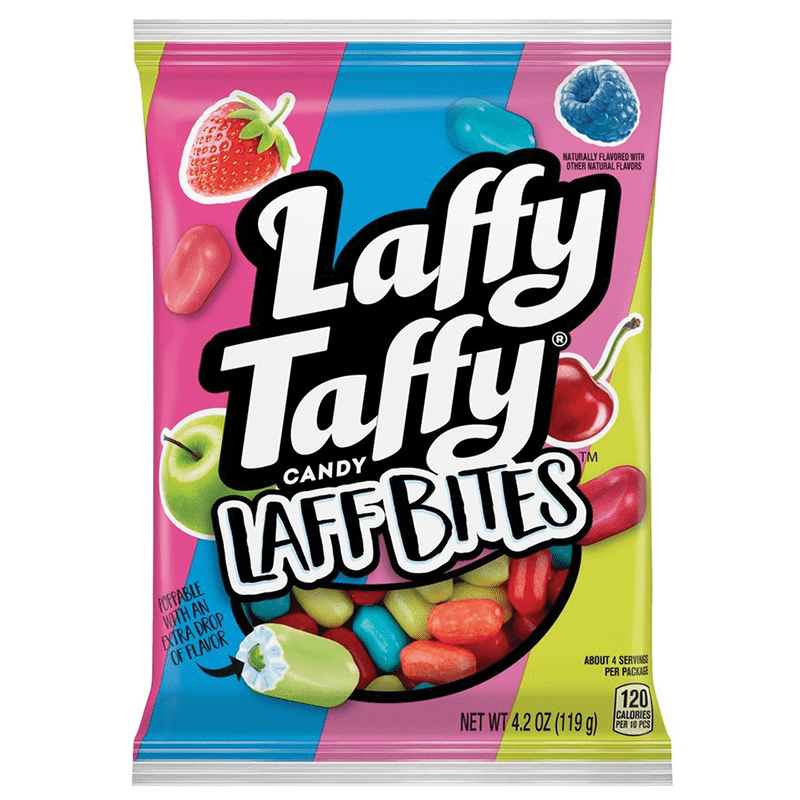 Laffy Taffy Laff Bites Peg Bag 119g  ( US )