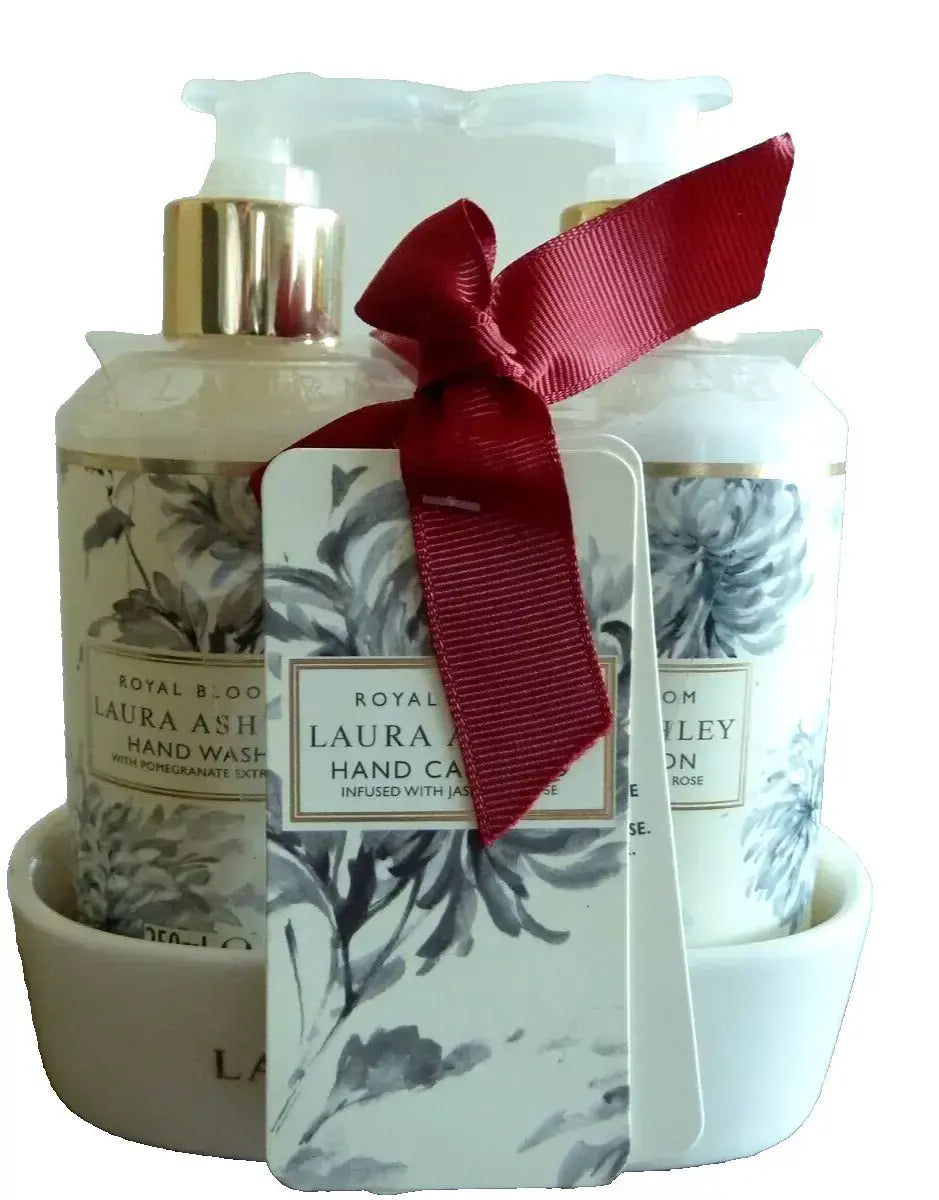 Laura Ashley Royal Bloom Hand Lotion & Hand Wash Ceramic Tray