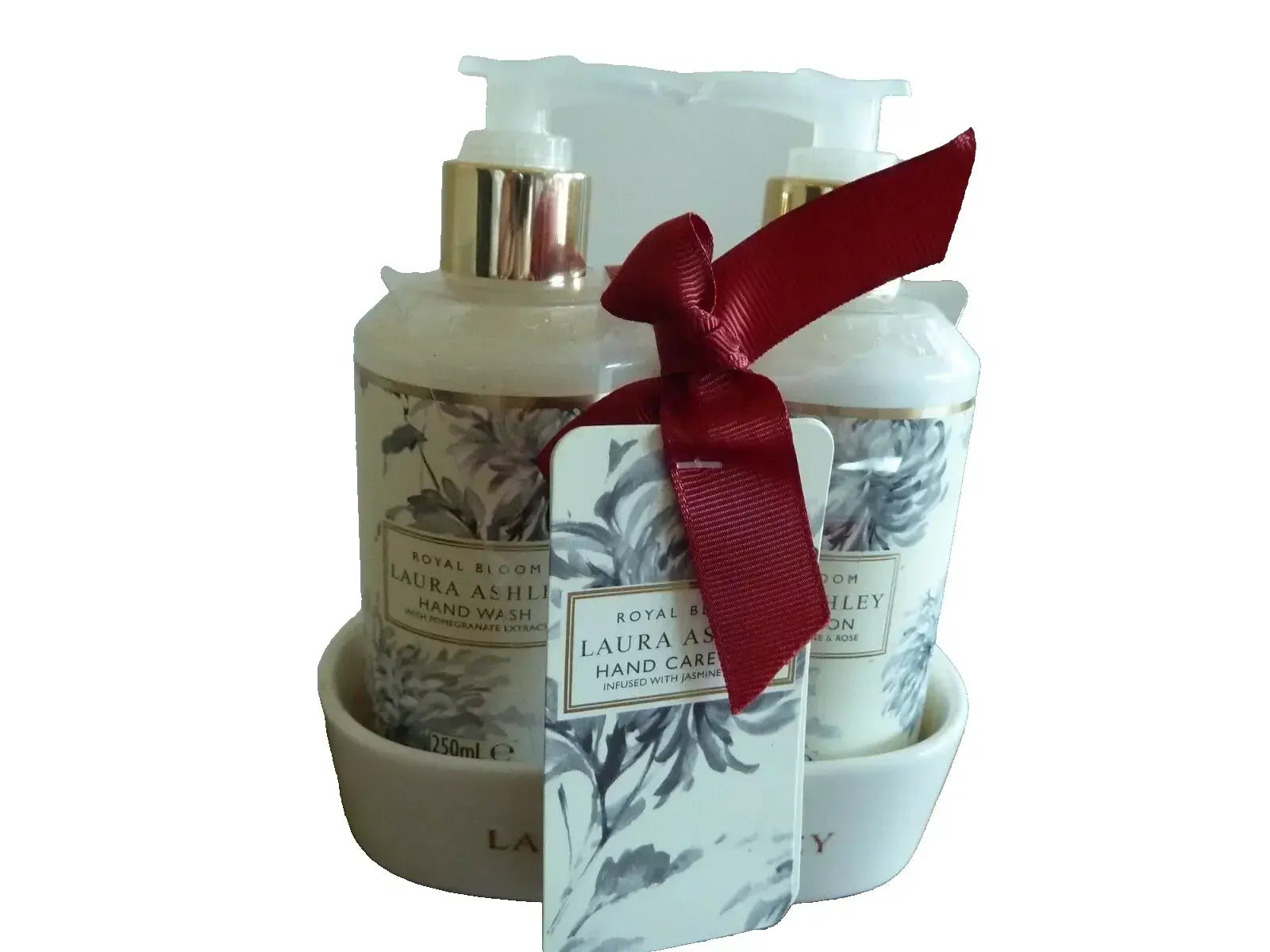 Laura Ashley Royal Bloom Hand Lotion & Hand Wash Ceramic Tray