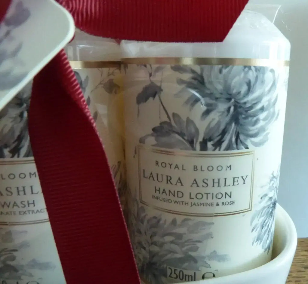 Laura Ashley Royal Bloom Hand Lotion & Hand Wash Ceramic Tray