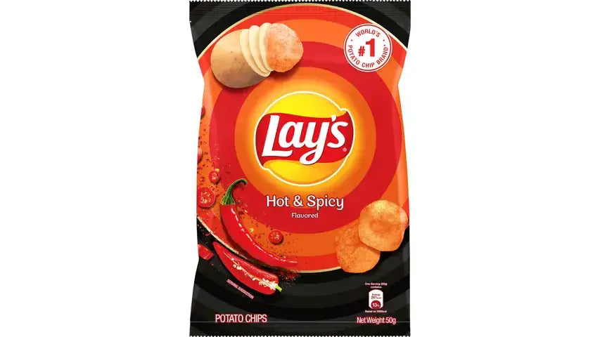 Lay's Hot & Spicy Flavoured 50g ( China )