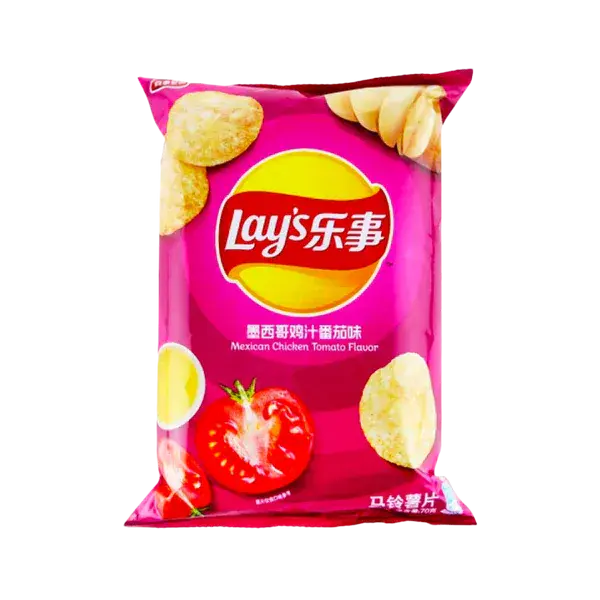 Lay's Potato Chips Crisps Mexican Tomato Chicken   70g (China)