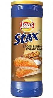 Lay's Stax Bacon & Cheddar Potato Skins (156g) (US)