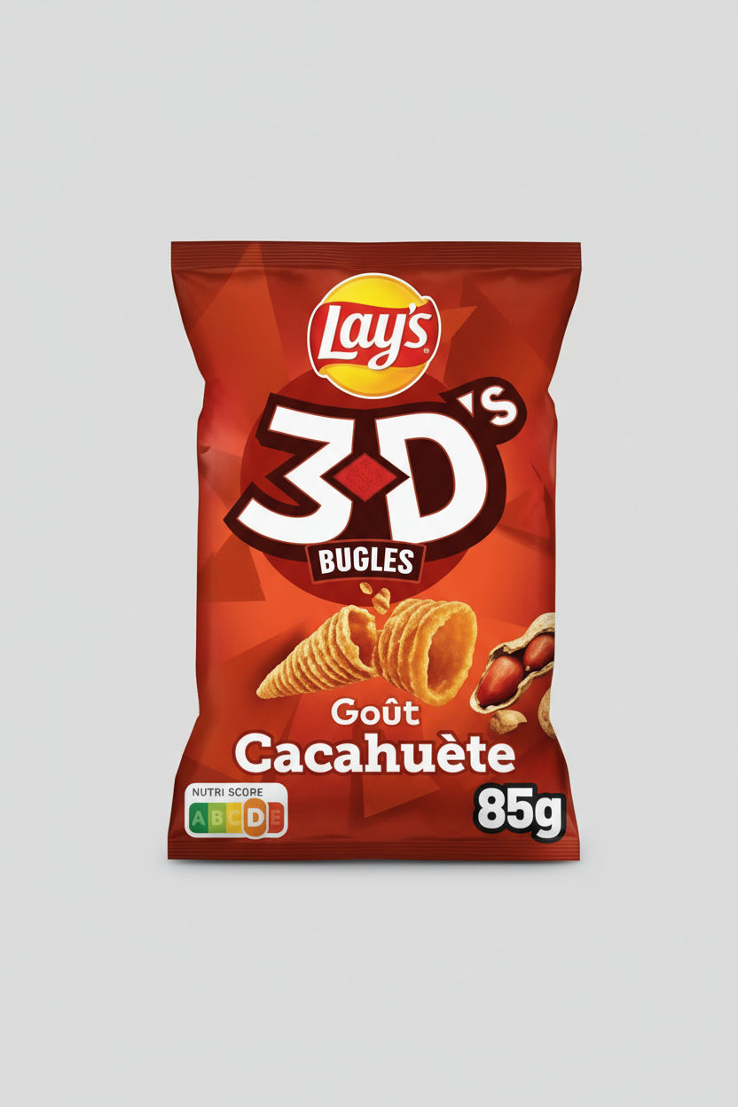 Lays 3d Bugles Cacahuete ( Peanuts )85g ( France )