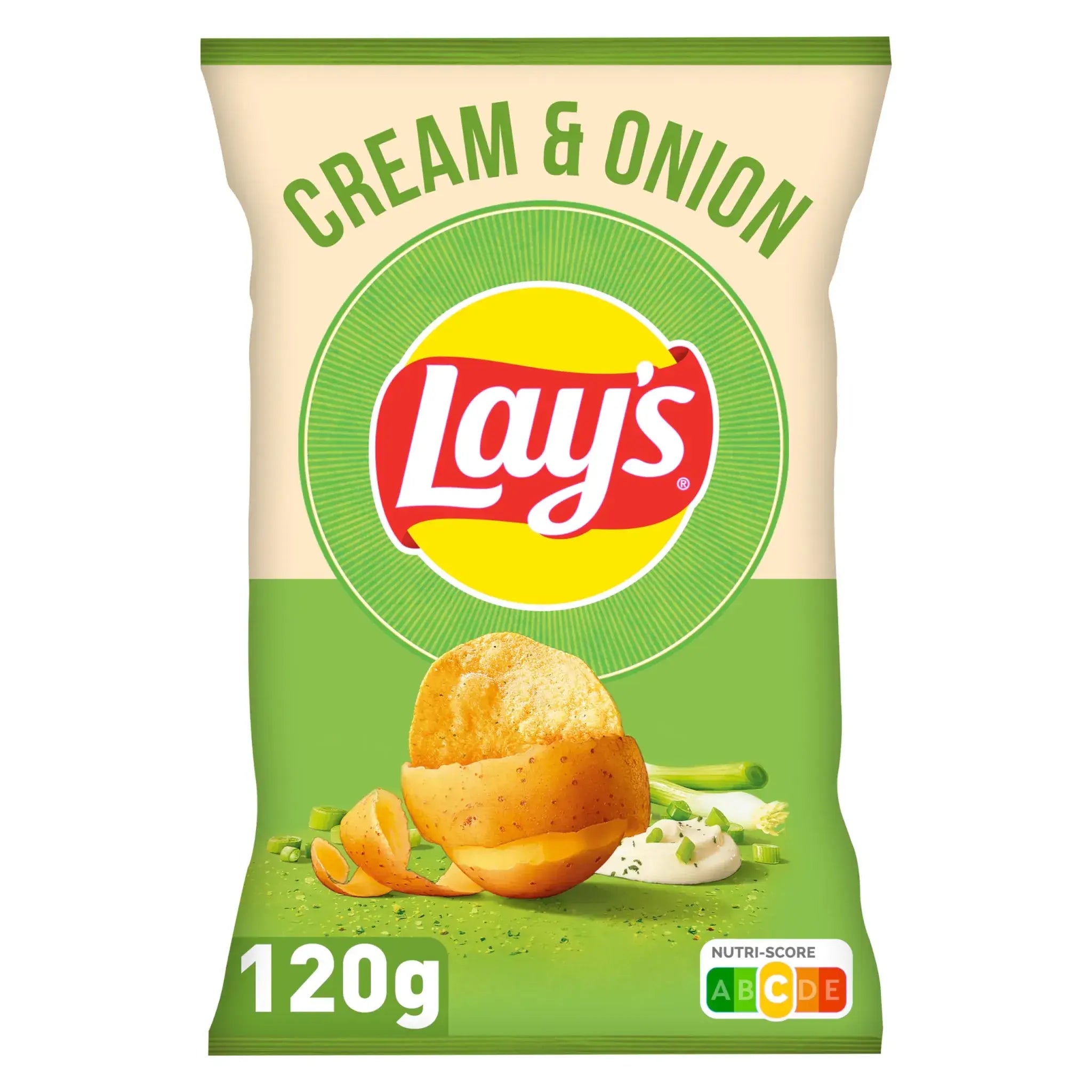 Lays Crisp Cream & Onion 120g ( France )