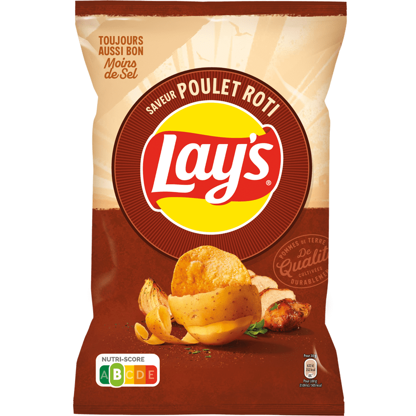 Lays Crisps Poulet Roti Roasted Chicken  135g ( France )