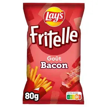 Lays Fritelle Gout Bacon Snacks 80g ( France )