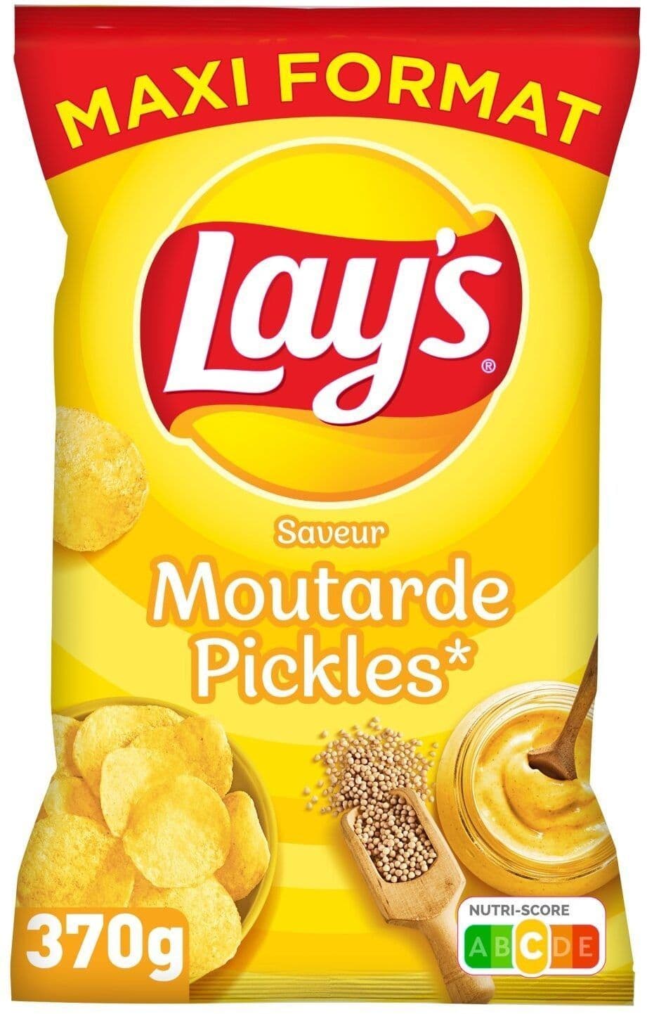 Lays Moutarde Pickles ( Mustard )370g   ( France )